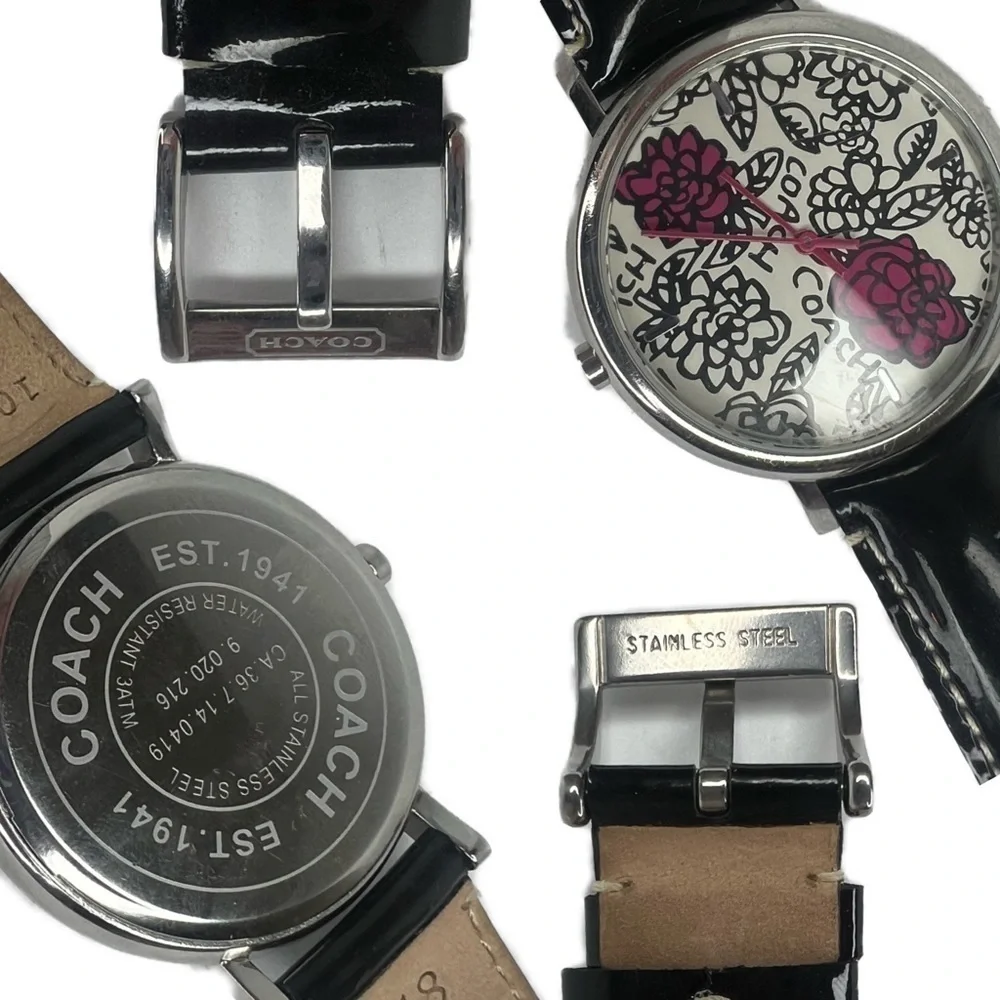 🌺 Coach Poppy Women's Watch Leather Strap 39 millimeters Quartz 14501250🌺